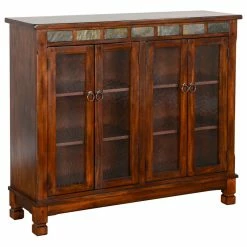 Budget 😍 Sunny Designs, Inc. Sunny Designs Santa Fe 42" Traditional Wood Bookcase In Dark Chocolate ⭐