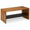 Discount 🌟 Walker Edison Alpine 42" Rustic Two-Tone Solid Wood Entry Bench - Amber ✔️