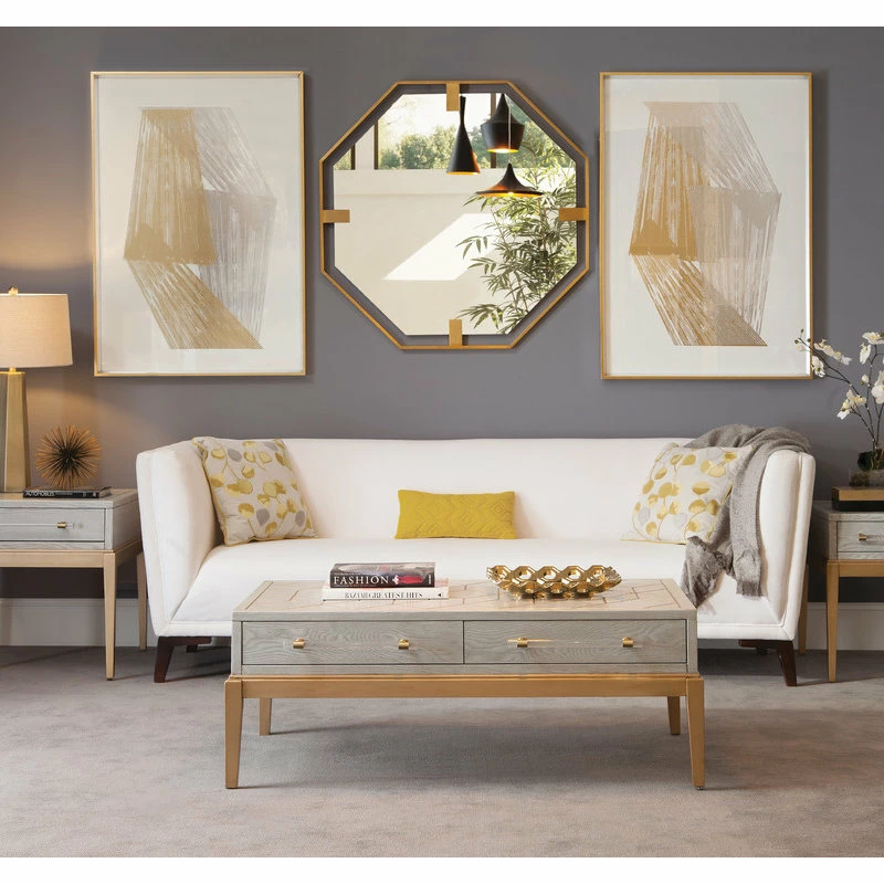 Coupon ๐ BASSETT MIRROR CO. Bassett Mirror Perrine Rectangle End Table In Soft Graphite 2430-LR-200EC โ๏ธ - Image 5