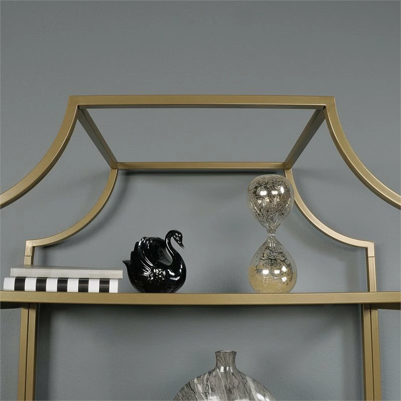 Top 10 🤩 Home Square 2 Piece Bookcase Set In Satin Gold 🔥 - Image 5