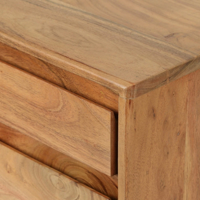 Budget ๐งจ GDFStudio Letitia Modern Handcrafted Acacia Wood Side Table ๐ - Image 8