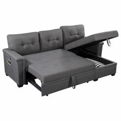 Best Sale ๐ Lilola Living Ashlyn Sleeper Sofa With USB Charger Pocket And Chaise ๐