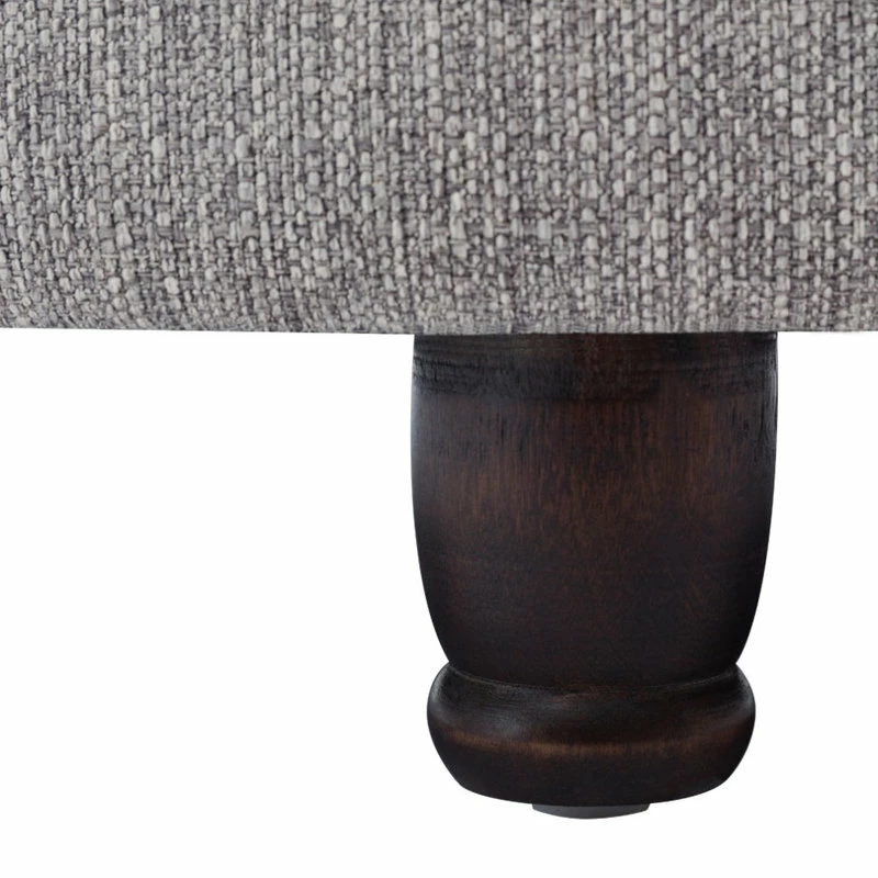 Flash Sale ๐งจ ELuxury Grey Round Tufted Storage Ottoman ๐ - Image 3