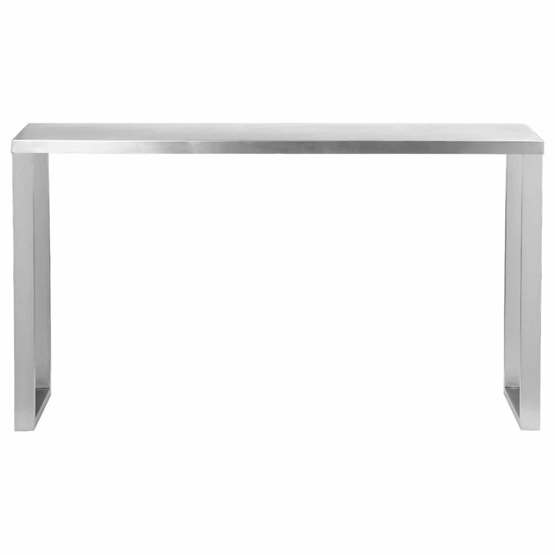 Best Sale 😀 Pangea Home Century Console Brushed Metal 🔔 - Image 2