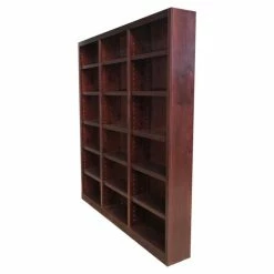 Top 10 โ๏ธ Concepts In Wood Traditional 84" Tall 18-Shelf Triple Wide Wood Bookcase In Cherry โ๏ธ
