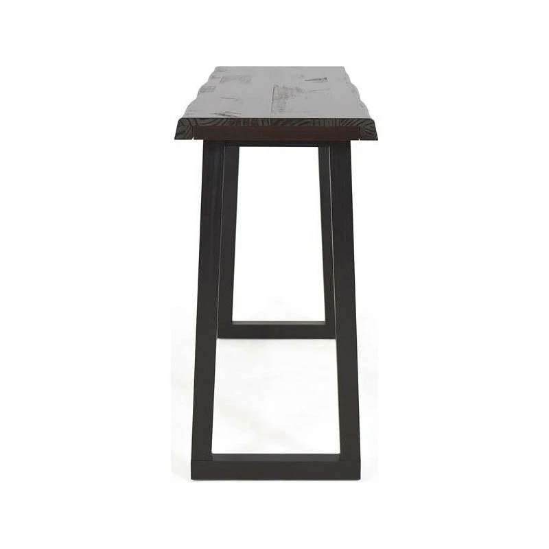 Promo 🎉 Steve Silver Jennings Cherry And Ebony Solid Wood Live Edge Sofa Bar Table 🥰 - Image 3