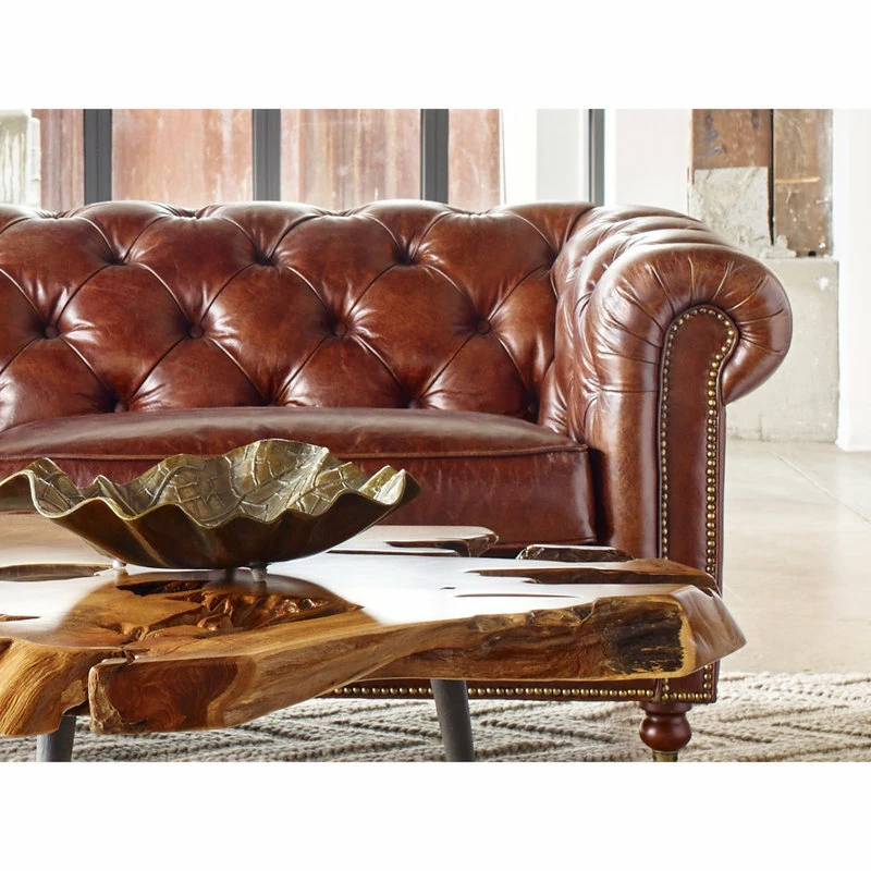 Wholesale 🌟 Moe's Home Collection Birmingham Sofa Cappuccino Brown Leather ✔️ - Image 6
