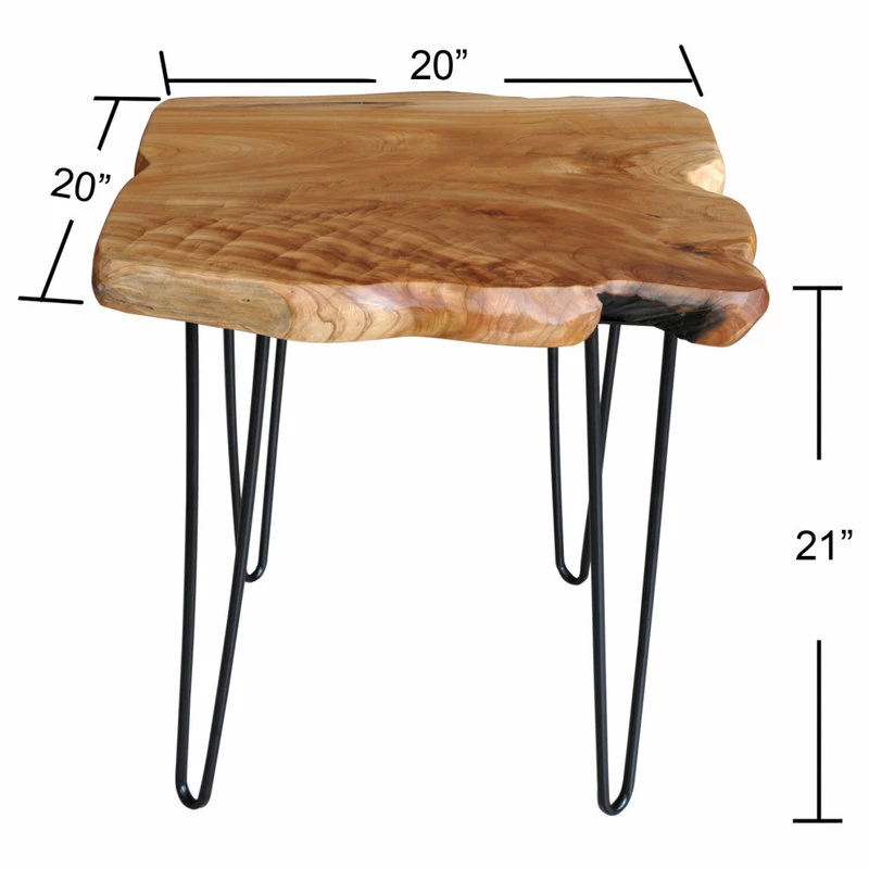 Hot Sale 💯 Greenage Cedar Roots 4 Leg Coffee Table, Cedar, 20"x20"x21" 👏 - Image 2