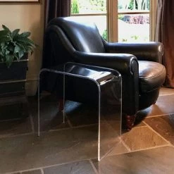 Outlet 🧨 Southeastflorida Acrylic End Table, 21"x12"x21", 1/2" Thick, Clear 🤩