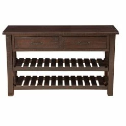 Cheapest 🔔 Martin Svensson Home Martin Svensson Barn Door Solid Wood Sofa Console Table Espresso 🔔
