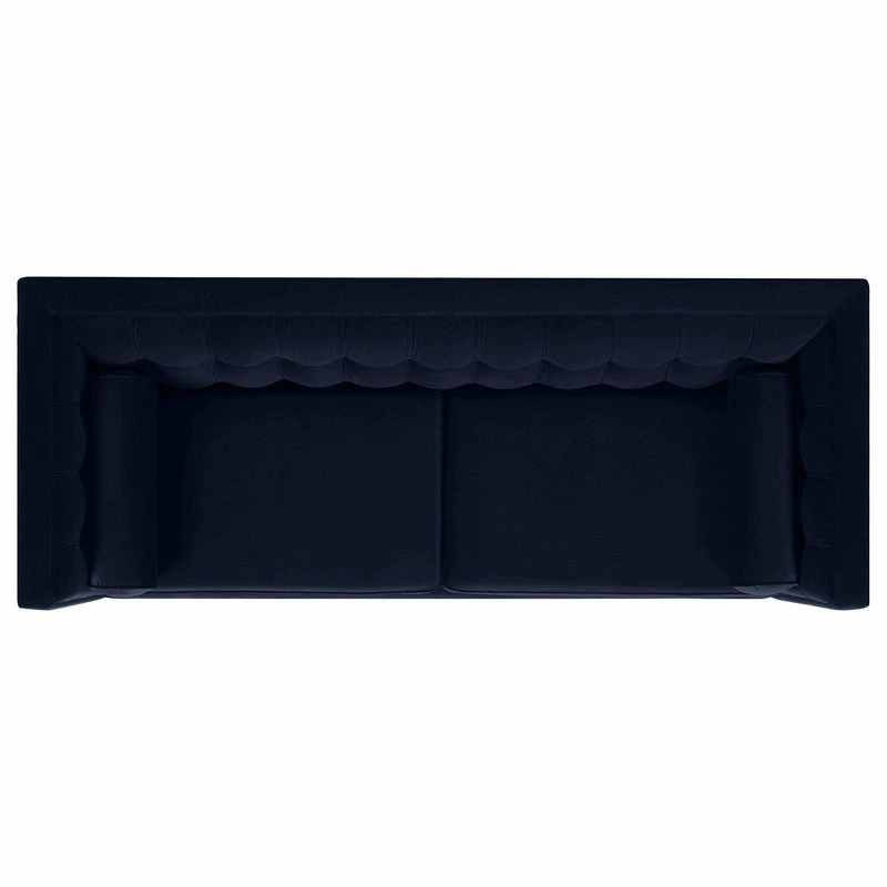 Best Pirce ❤️ Jennifer Taylor Home Jack 84" Modern Tuxedo Tufted Sofa, Dark Navy Blue Velvet ✨ - Image 7