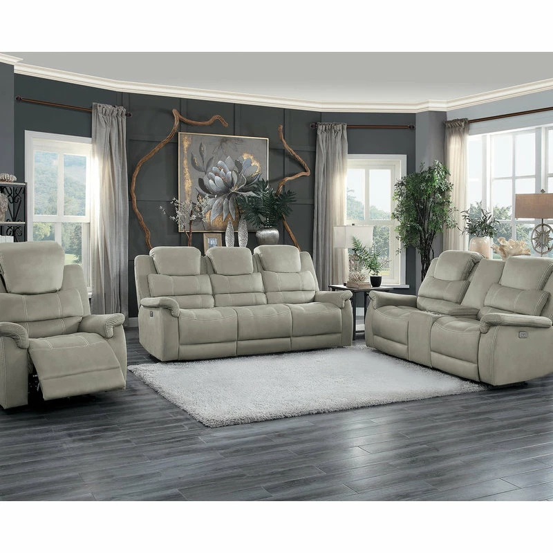 Wholesale ๐ Lexicon Home Prose Power Double Reclining Love Seat, Gray ๐ - Image 5