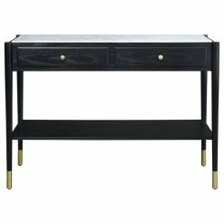 Cheapest ❤️ Acme Furniture Atalia Sofa Table, Marble And Black ❤️