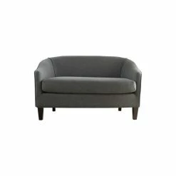 Budget ⌛ GDFStudio GDF Studio Isolde Modern Petite Loveseat, Dark Gray Fabric 🧨