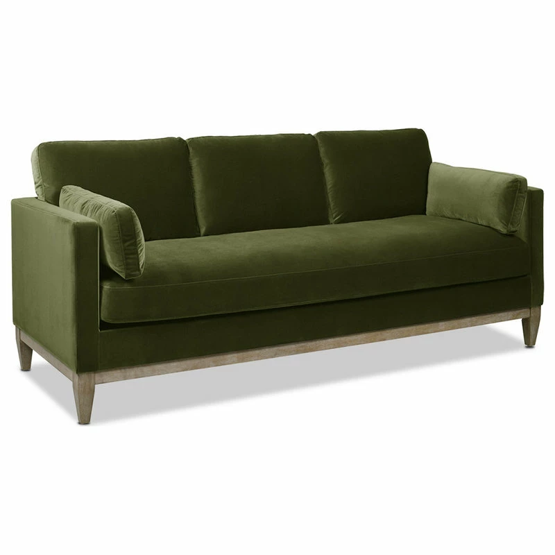 Deals 👏 Jennifer Taylor Home Knox 84" Modern Farmhouse Sofa, Olive Green Performance Velvet 🌟 - Image 4
