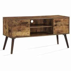Cheap 🤩 GDFStudio GDF Studio Amal Mid Century Modern Finished Fiberboard Entertainment Center, Pin 😀