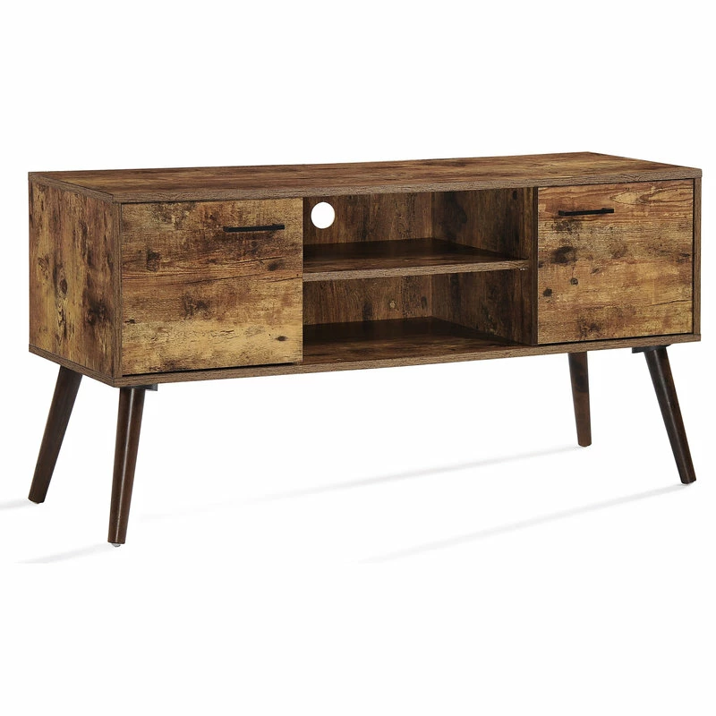 Cheap ๐คฉ GDFStudio GDF Studio Amal Mid Century Modern Finished Fiberboard Entertainment Center, Pin ๐