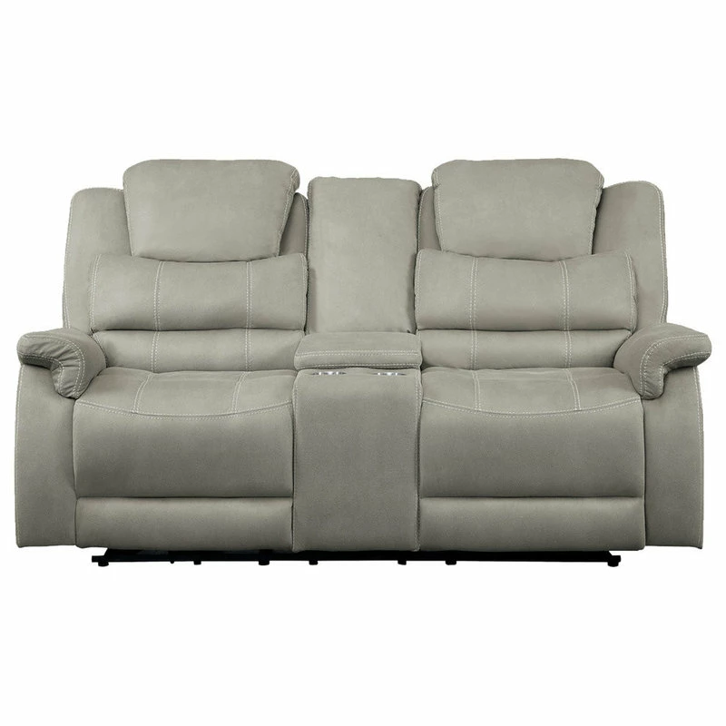 Wholesale ๐ Lexicon Home Prose Power Double Reclining Love Seat, Gray ๐ - Image 2