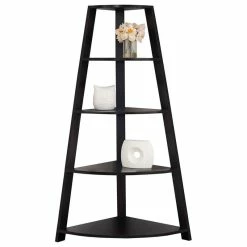 Flash Sale 🎁 Monarch Contemporary Bookcase In Cappuccino And Black Finish I 2423 😍