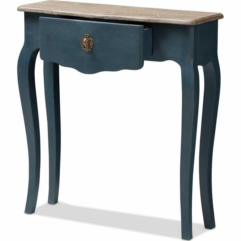 Wholesale ✨ Baxton Studio Mazarine Classic And Provincial Blue Spruce Console Table 🎉 - Image 2