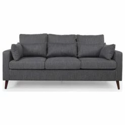 Coupon 💯 GDFStudio Elleah Contemporary 3 Seater Fabric Sofa ⭐