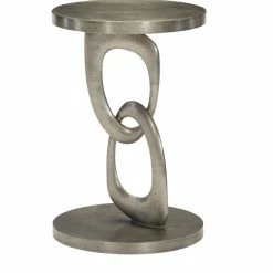 Cheap 😉 Bernhardt Furniture Company Bernhardt Linea Metal Round Chairside Table 🥰
