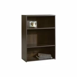 Discount 🤩 Sauder Beginnings Modern Engineered Wood 3-Shelf Bookcase In Cinnamon Cherry 🛒