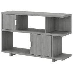 Brand new 🔔 Bush Industries Kathy Ireland Home By Bush Furniture Madison Avenue Low Bookcase With Doors 🛒