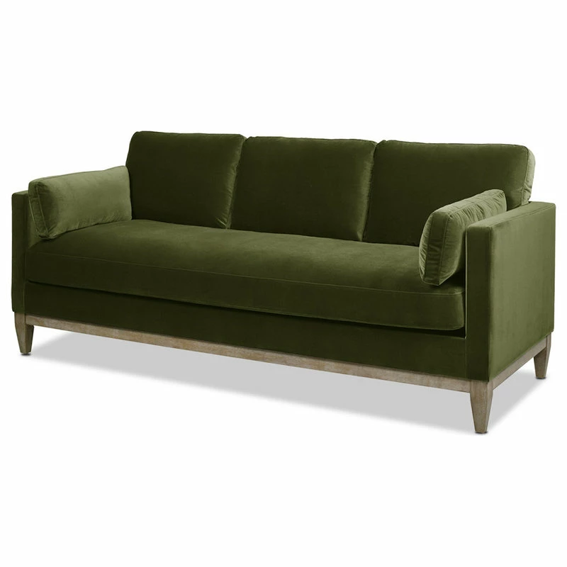 Deals 👏 Jennifer Taylor Home Knox 84" Modern Farmhouse Sofa, Olive Green Performance Velvet 🌟 - Image 8