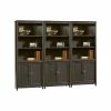 New 👏 Sauder Edge Water Library Wall Bookcase In Estate Black 😀