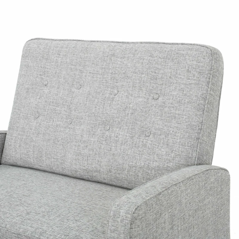 New 🔔 GDFStudio GDF Studio Callade Buttoned Fabric Reclining Loveseat, Light Gray Tweed ✔️ - Image 11