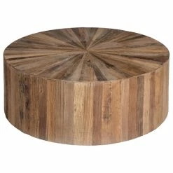 Budget 🌟 Gabby Cyrano Recycled Wood Circular Coffee Table 🔥