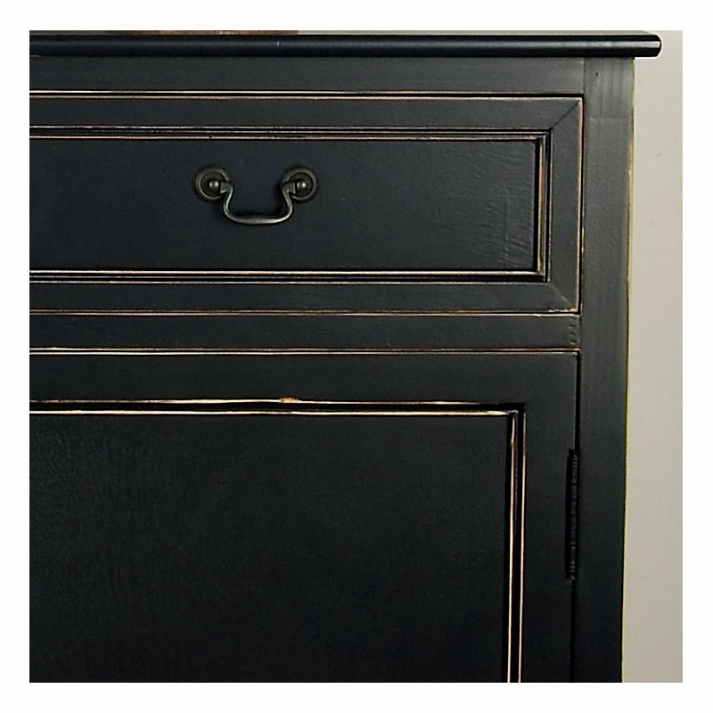 Outlet ๐ Brimfield & May Traditional Black Wood Cabinet 96371 โค๏ธ - Image 7