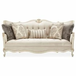 Best Sale 🤩 Michael Amini Lavelle Classic Pearl Sofa, Ivory ❤️