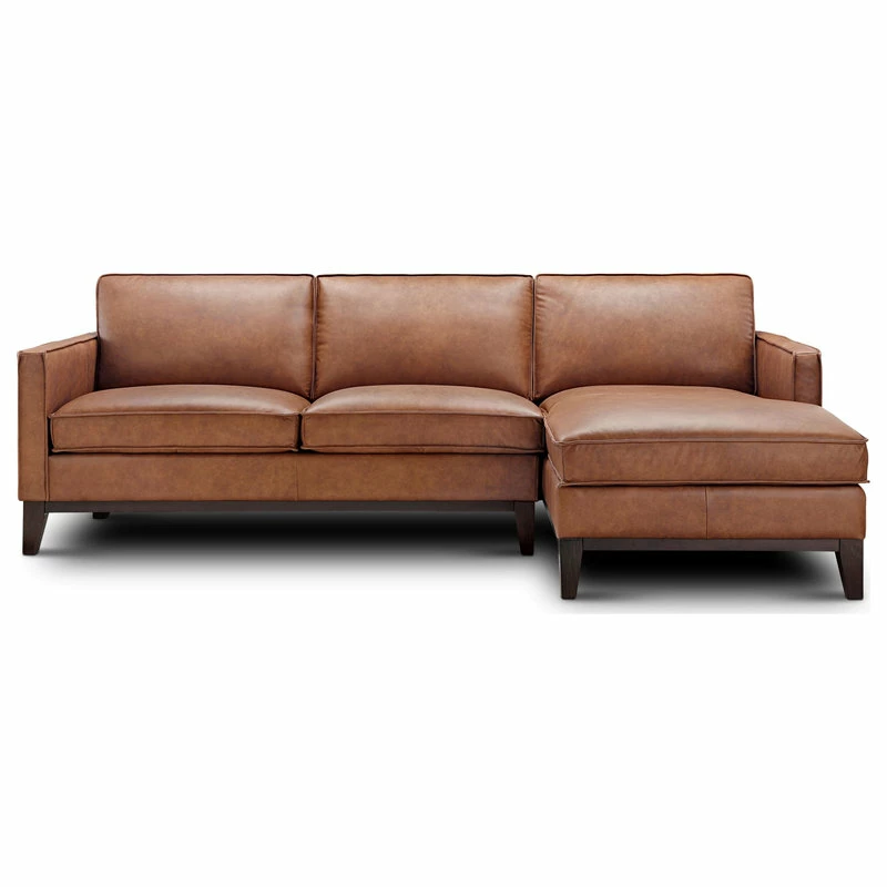 Promo 🌟 Hello Sofa Home Pimlico 100% Top Grain Leather Sectional, Right Arm Chaise 😍 - Image 5
