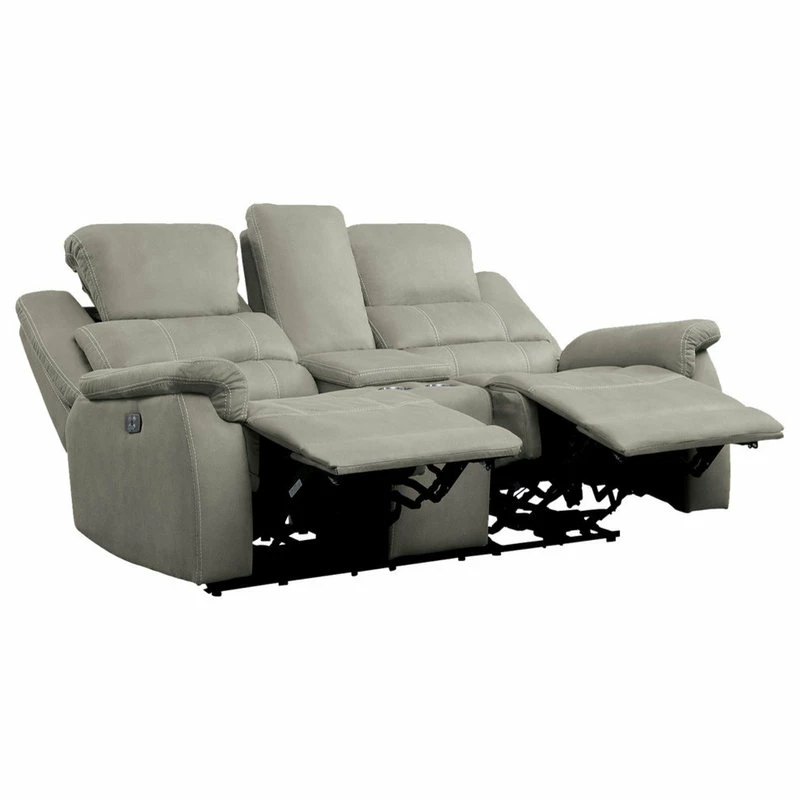 Wholesale ๐ Lexicon Home Prose Power Double Reclining Love Seat, Gray ๐ - Image 3