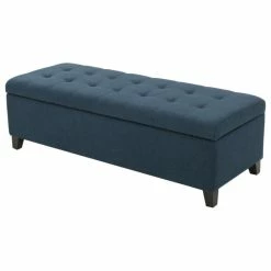 Deals ๐ฅ GDFStudio GDF Studio Sterling Fabric Tufted Storage Ottoman, Dark Blue ๐
