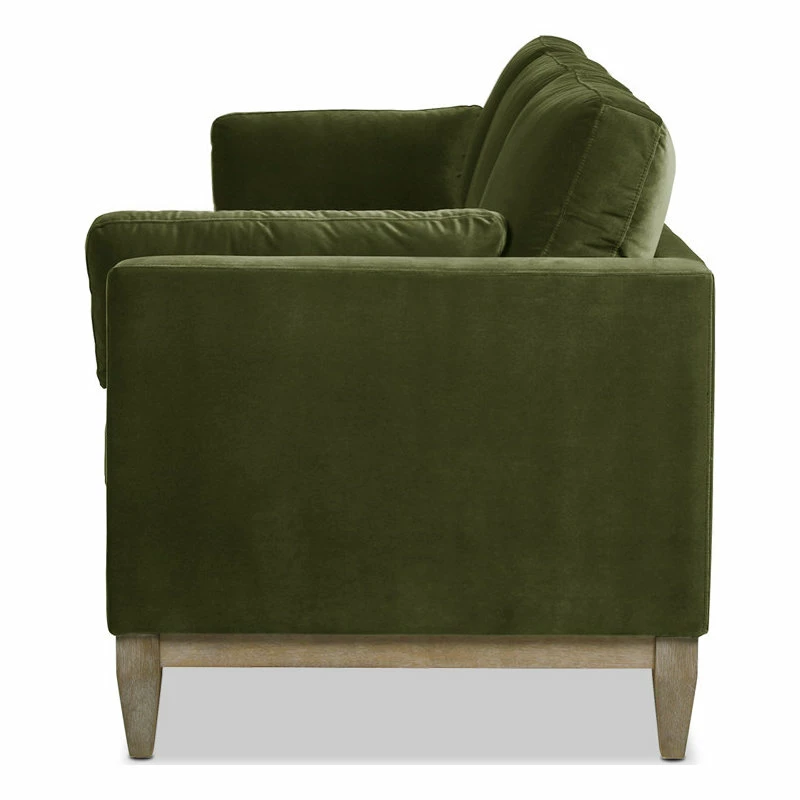Deals 👏 Jennifer Taylor Home Knox 84" Modern Farmhouse Sofa, Olive Green Performance Velvet 🌟 - Image 5