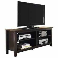 Promo 👍 Walker Edison 58" Wood TV Stand Console, Espresso 🛒