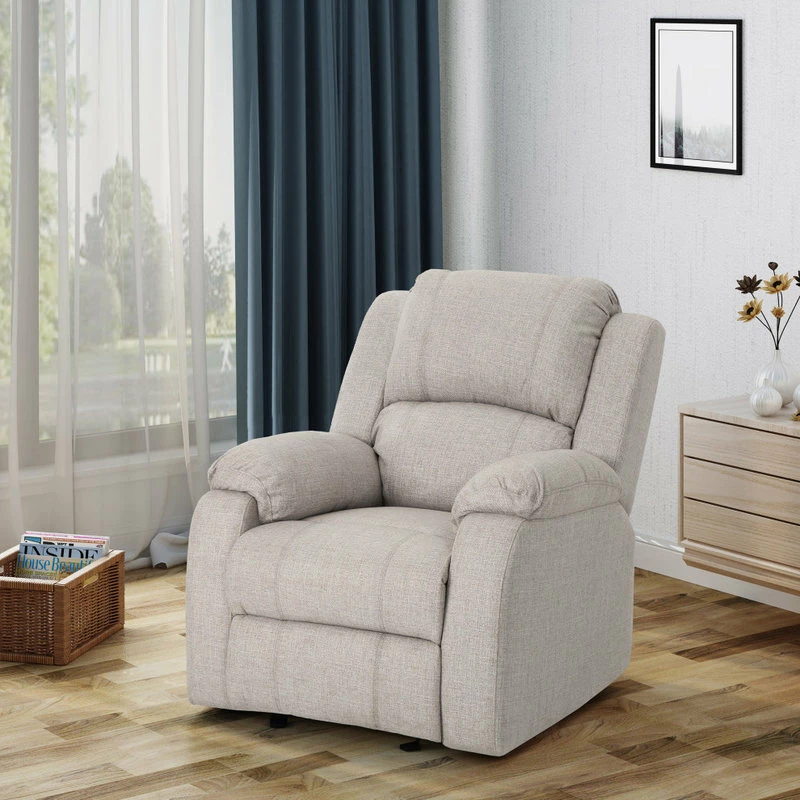 Brand new ๐ GDFStudio GDF Studio Scarlett Classic Fabric Gliding Recliner Chair, Beige ๐ - Image 2