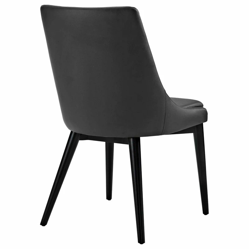 Budget ๐ฅ LexMod Viscount Dining Side Chairs Faux Leather, Set Of 2, Black ๐ - Image 5
