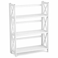 Top 10 😍 Casual Home Montego 3-Shelf Folding Bookcase White ⭐