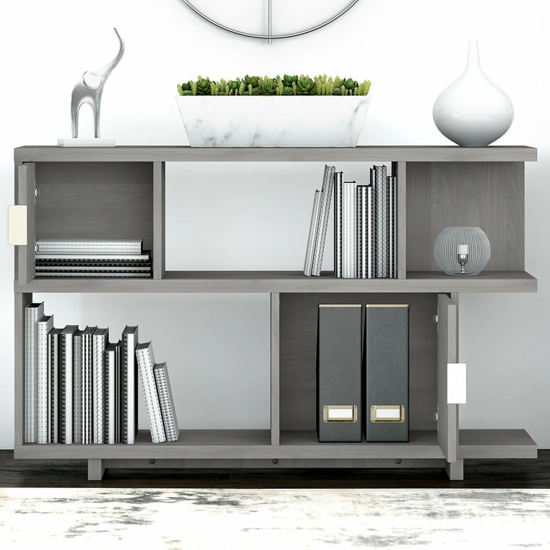 Brand new 🔔 Bush Industries Kathy Ireland Home By Bush Furniture Madison Avenue Low Bookcase With Doors 🛒 - Image 3