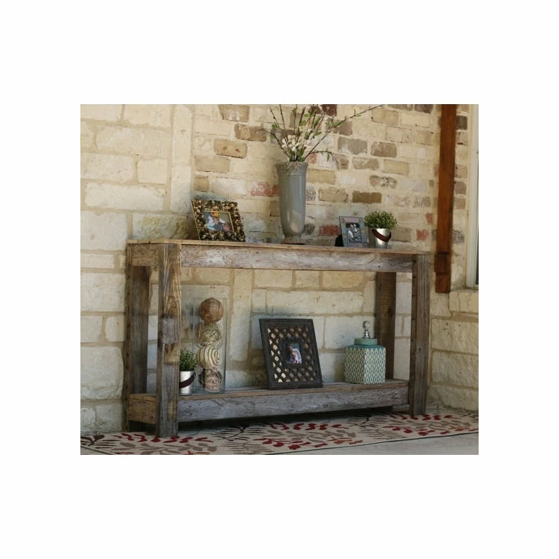 Promo ⭐ Doug And Cristy Designs Farmhouse Sofa Table, Natural 🌟 - Image 2