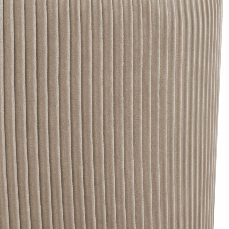 Deals ๐ฅฐ Duhome Elegant Lifestyle Round Pleated Golden Base Velvet Ottoman, Khaki ๐ - Image 5