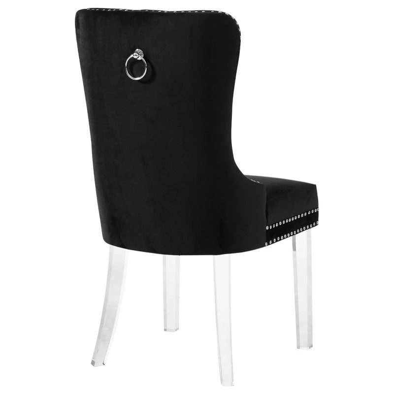 Brand new π MOD The Dame Dining Chair, Black, Velvet, Set Of 2 π - Image 2
