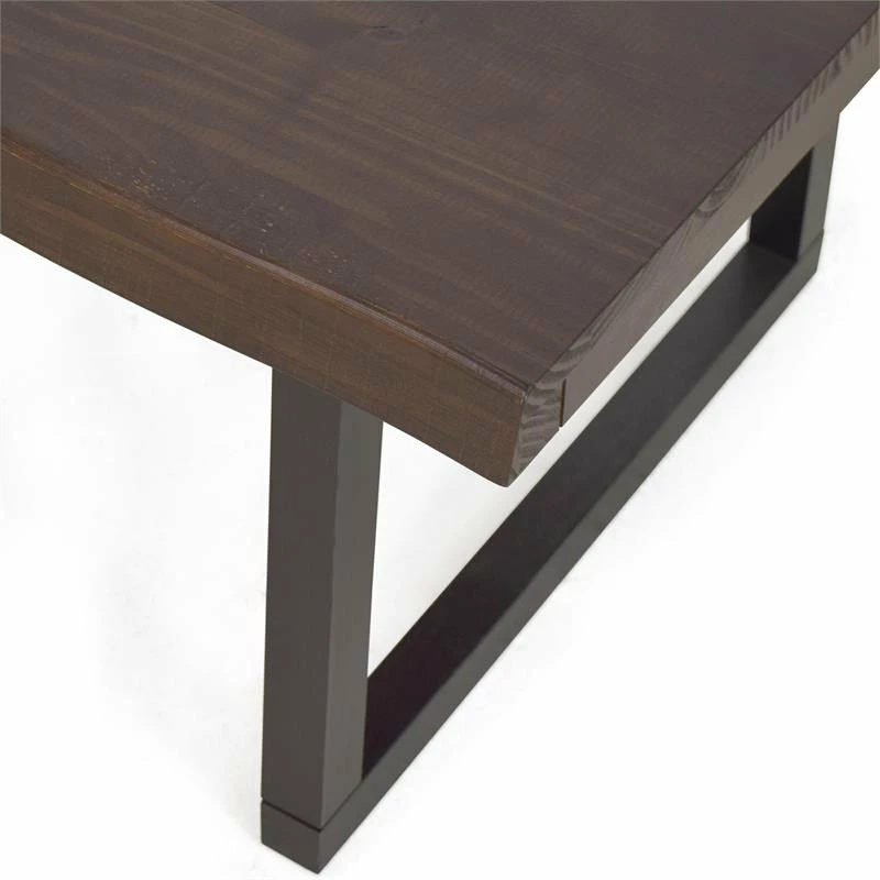 Promo 🎉 Steve Silver Jennings Cherry And Ebony Solid Wood Live Edge Sofa Bar Table 🥰 - Image 5