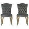 Discount 🔥 GDFStudio GDF Studio Martino Velvet Charcoal Dining Chairs, Set Of 2 ❤️