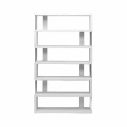 Budget 😉 Baxton Studio Barnes Six-Shelf Modern Bookcase, White 🎁
