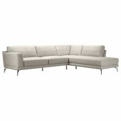 Cheapest 🔥 Abbyson Living Andy 2-Piece Fabric Sectional, Gray 💯
